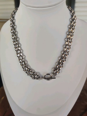 Steel Necklace New Silver