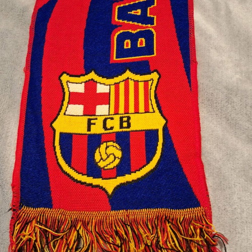 Collector's football scarf F.C. Barcelona – Manchester United like new