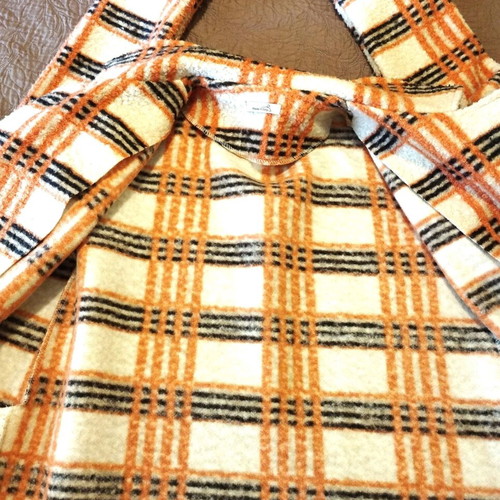 Checked women's coat Via Toscana made in Italy like new, multicolor