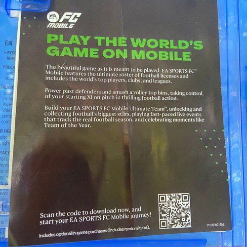 Ea Sports FC 24 PS5 game like new, action