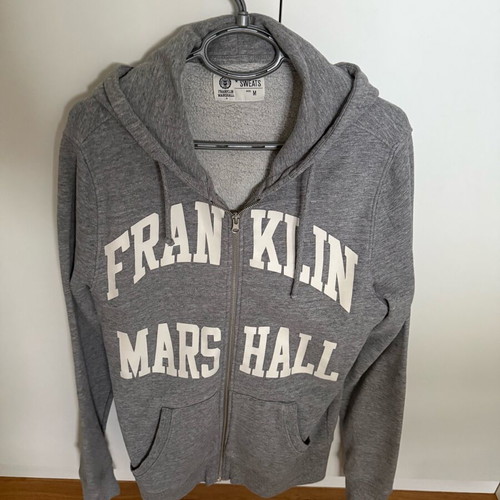 Franklin & Marshall hoodie jacket like new, gray, size M