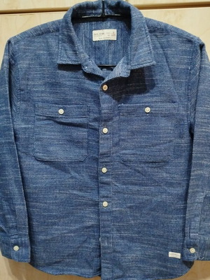 ZARA blue long sleeved shirt like new, size 9 years