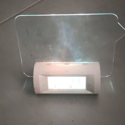 Clock with LED message board used
