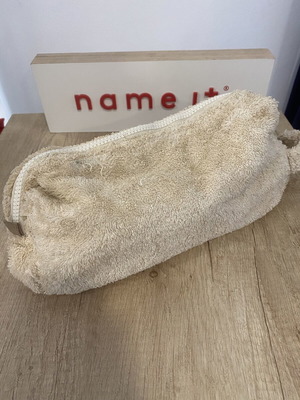 Toiletry bag beige towel like new