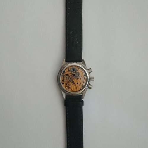 Junkers JU 52 Corrugated Sheet 6216-2 mechanical chronograph used, black
