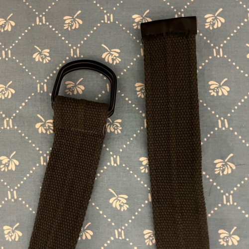 Belts like new, set of 3, multicolored with iron buckle