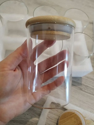Jars with lid new, pack of 12, 250ml