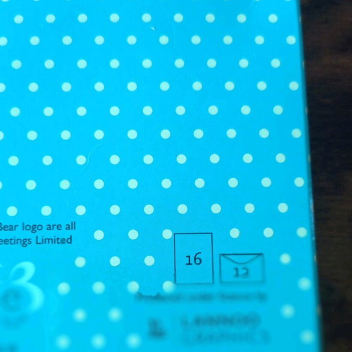Letter writing set with teddy bear design new, 12 envelopes, 16 sheets