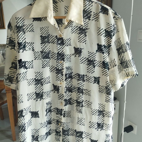 Pierre Cardin Retro Overshirt XXL like new, black and beige