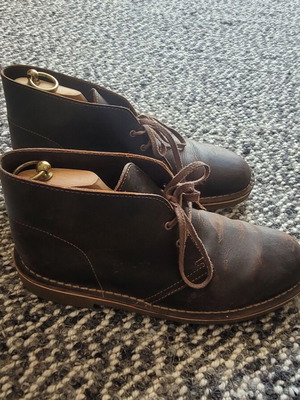 Clarks Bushacre 3 leather boots like new, brown, size 42.5