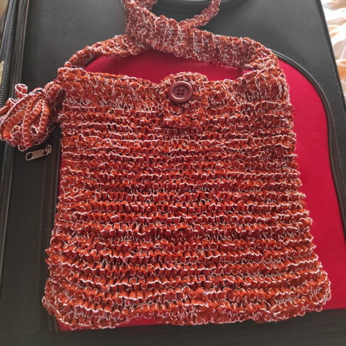 Handmade knitted shoulder bag new