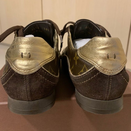 Louis Vuitton sneakers used, Monogram canvas brown, size 38.5