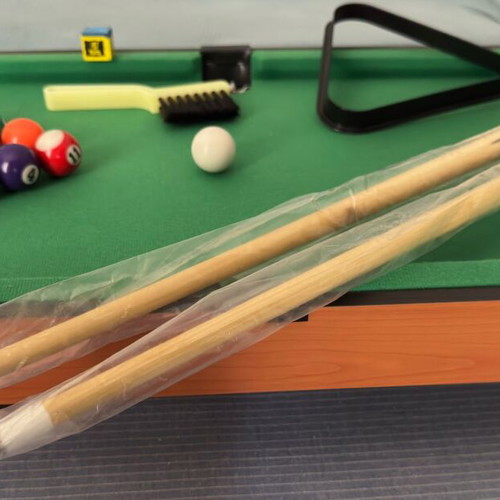 Mini wooden billiards like new with accessories