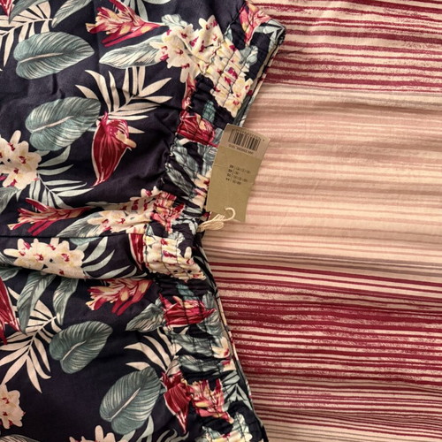 Floral pants Esmara new, XXL 44 16, viscose and linen