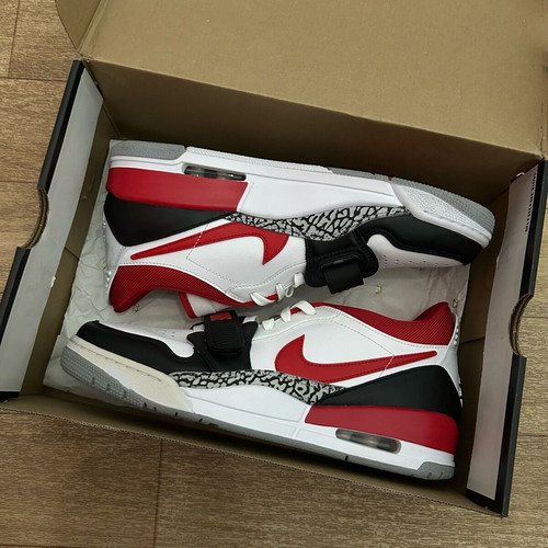 Jordan Legacy 312 Low Καινούργια Ανδρικά Sneakers Μέγεθος 44 Άσπρο Κόκκινο