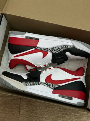 Jordan Legacy 312 Low Καινούργια Ανδρικά Sneakers Μέγεθος 44 Άσπρο Κόκκινο