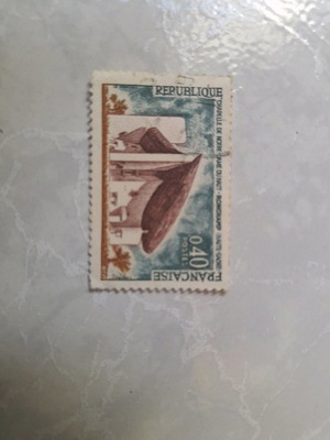 Γραμματόσημο Notre-Dame Chapel 1965 μεταχειρισμένο με ίχνη σφραγίδας