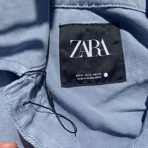 Zara Blue Jacket Size M New
