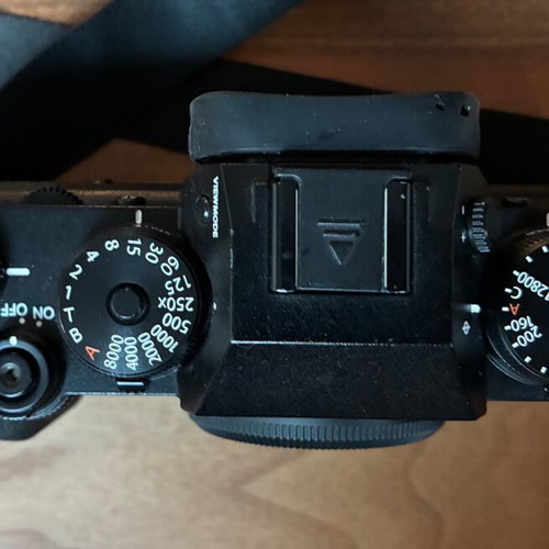 Fujifilm X-T4 camera used with accessories