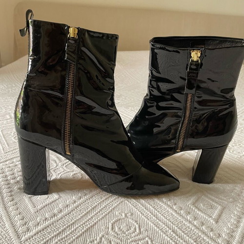 Kurt Geiger Leather Patent Boots Like New Black Size 40