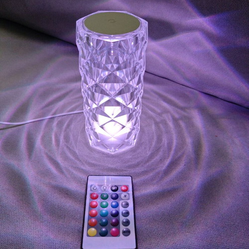 Led touch decorative lamp with color change and remote like new