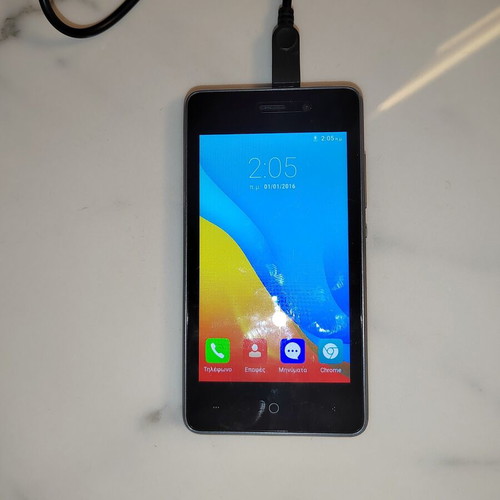 Leagoo smartphone used, black, memory card included