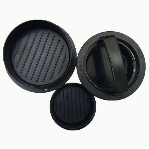 Plastic 3-in-1 burger press new, non-stick