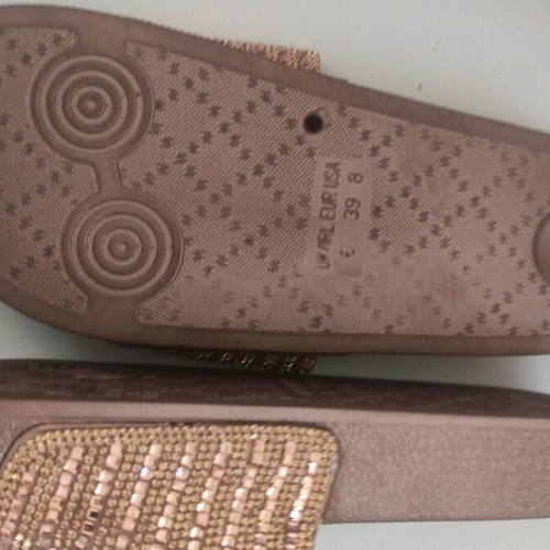 SaveYourFeet slippers gold new, waterproof, size 38.5