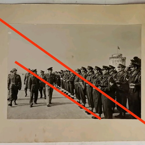 Photo of Eisenhower's 1951 visit to Thessaloniki used