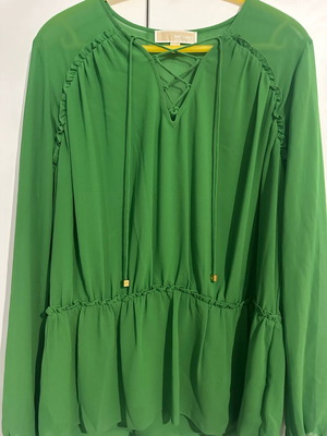 Michael Kors women's blouse green like new, size S