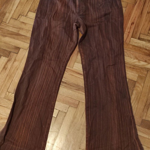 Mexx striped brown flare jeans used, waist 44 cm