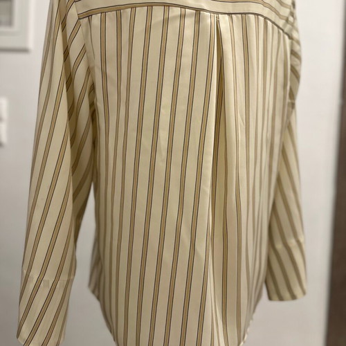 Zara shirt with unique sleeve like new, beige, size L