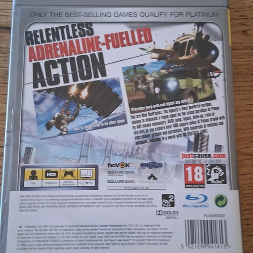 Just Cause 2 PlayStation 3 like new