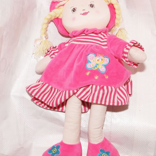 Pink giant doll used, plush 60 cm