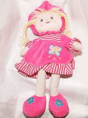 Pink giant doll used, plush 60 cm