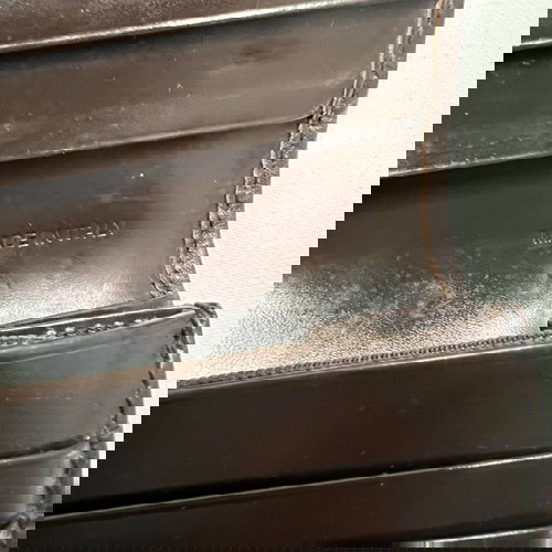 Портфейл Burberry от плат с капак употребяван, класически десен бежов и кафяв