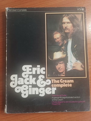 The Cream Complete vintage songbook used, Eric Jack & Ginger