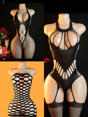 Sexy lingerie set of 3 pieces black, new