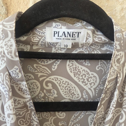Planet Vintage Double Breasted Paisley Blouse like new
