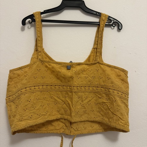 Attrattivo crop top like new, yellow and orange, adjustable size L