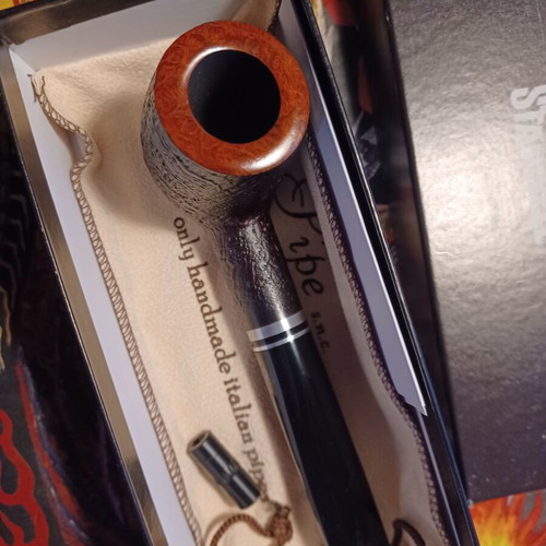 Stanwell Trio Sandblasted tobacco pipe new with 9mm filter and adapter