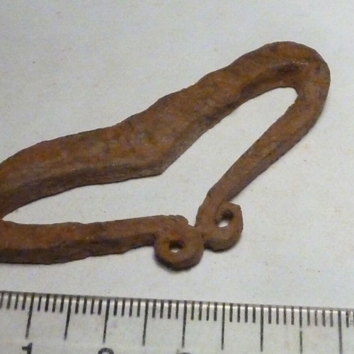 Iron hand-forged firesteel used