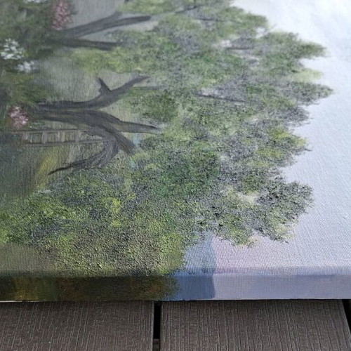 Oil painting landscape artwork new handmade