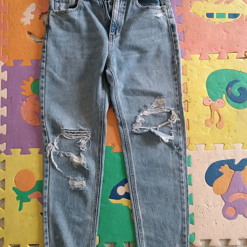 Pull and Bear medium no 38 pants like new, blue