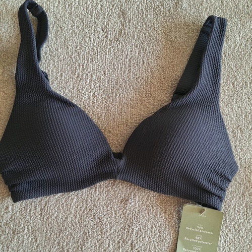 H&M swimwear bra new, size 38, dark blue