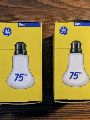 Vintage λάμπα General Electric Opal B22 75W καινούργια, 90s
