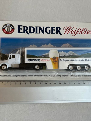 Φορτηγό διαφήμιση μπύρας Erdinger σε κλίμακα H0 νέο