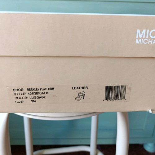 Michael Kors high-heeled platform boots size 40 used, brown