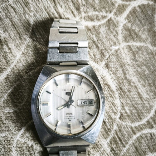 Seiko 5 Dx Automatic 1974 watch used, men's silver