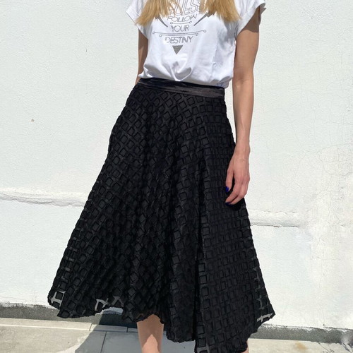 Inverso midi skirt like new, A-line, size M, black